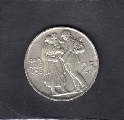 Beschrijving: 25 Korun  LIBERATION 